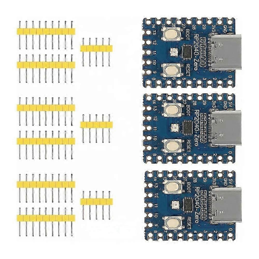3PCS Piece Set of RP2040 Zero Boards RP2040 Zero Microcontroller Development Board Compatible Rasp Berry Pi Ar Duino