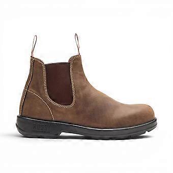 Rossi Boots Spinifex 404 Mocha Brown Leather Chelsea Australian Unisex Durable Work Ankle Boots