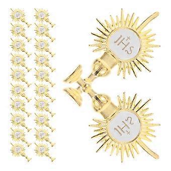 24Pcs Religion Party Ornaments Église Topper Photographie Accessoires Holy-light Topper