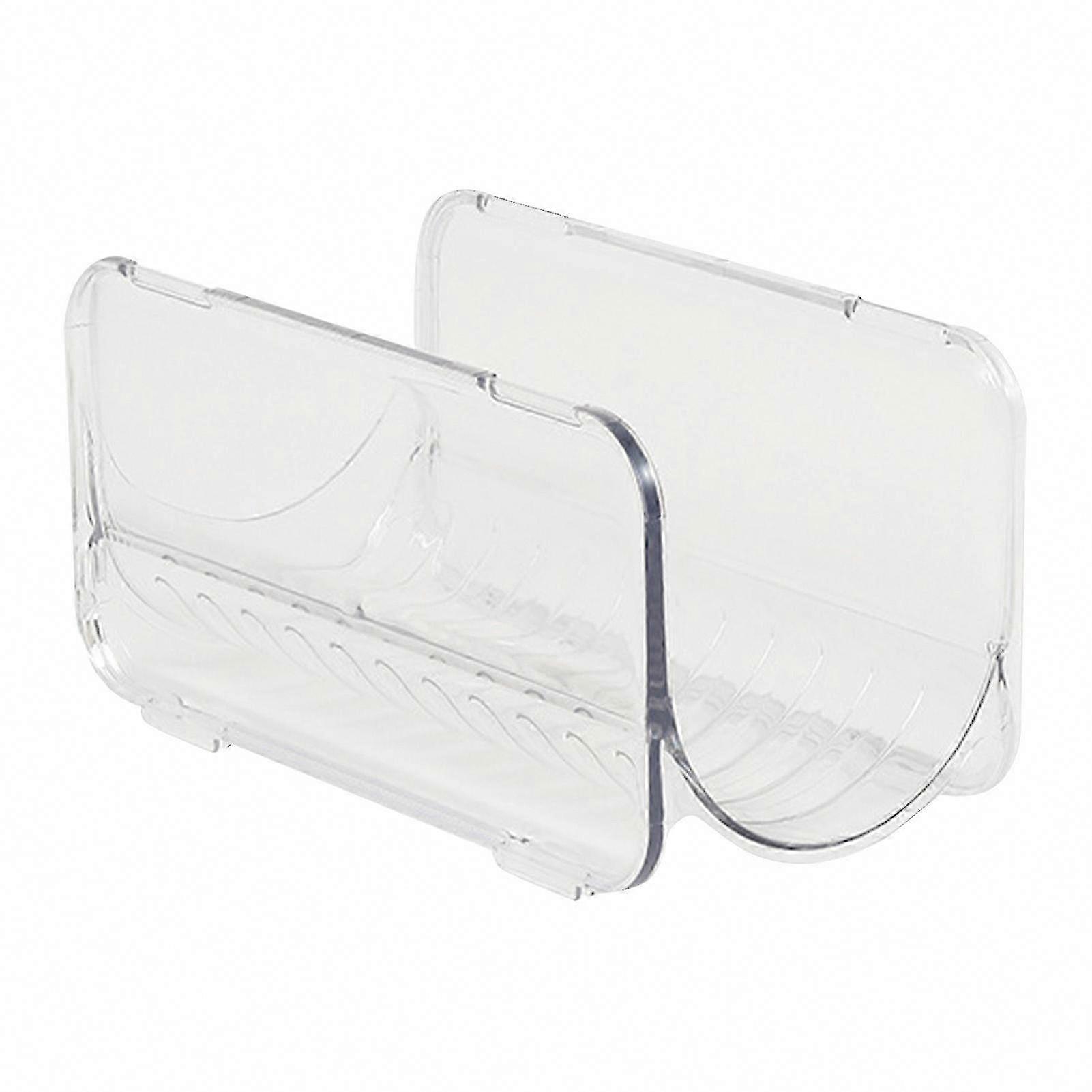 Transparent Stackable Plastic Water Bottle Organizer for Household Storage