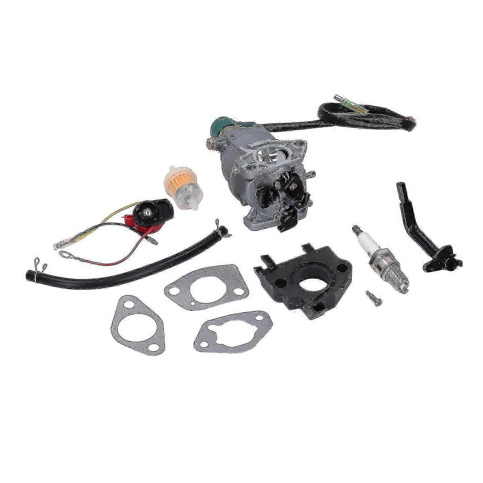 Carburetor Spark Plug Kit compatible with GP5000 GP5500 GP6500 GP6500E Generator