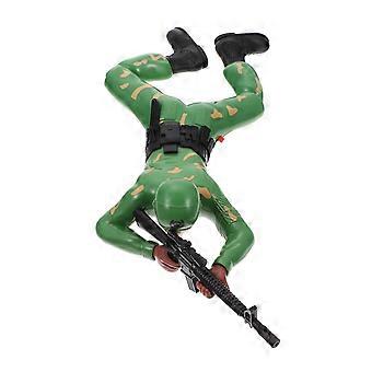 Electric Crawling Soldier Toy for Kids 2Pcs Plastic Figurine Set