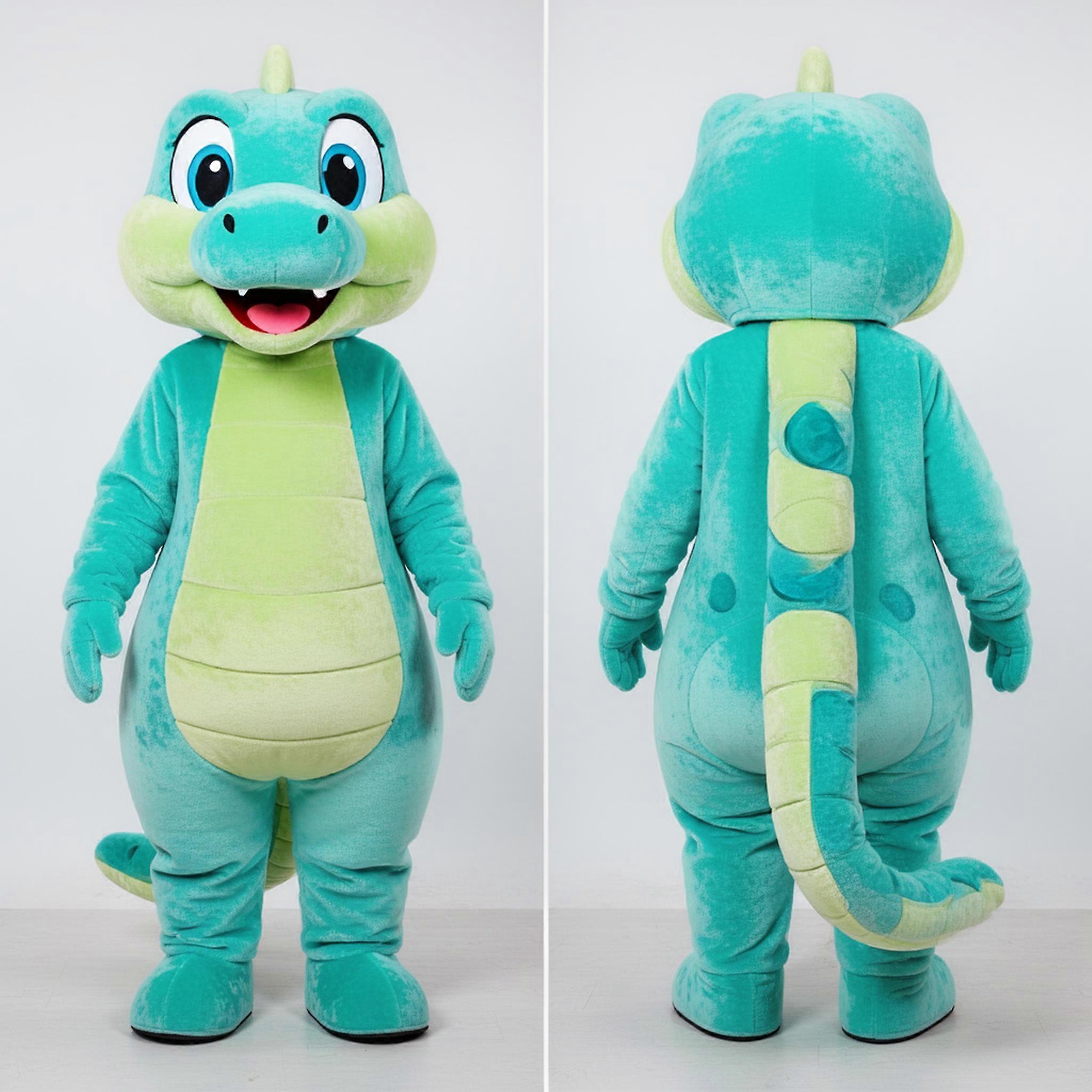 MASTICOT Turquoise Playful Snake Mascot