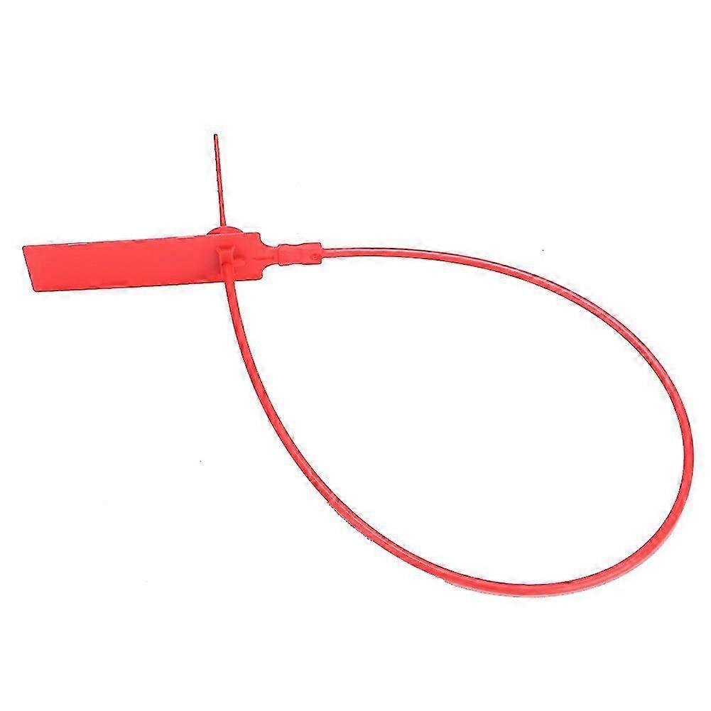 100Pcs Disposable Self Locking Cable Ties 100Pcs Red Identification Mark Wire Zip Ties