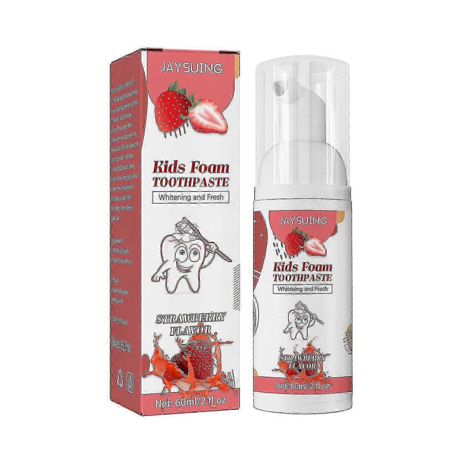 Jaysuing Kids Foam Toothpaste Strawberry--
