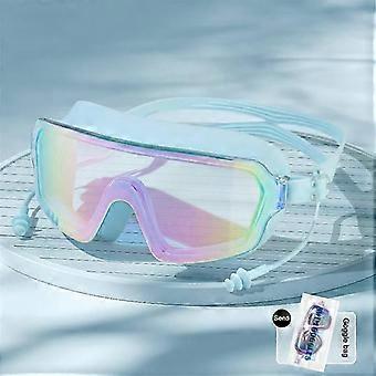 Adult Swimming Glasses, Gradient Color Lenses, Anti-fog, Large Frame Design, Swimming Glasses For Adults, Teens, Men And Women 26-27
