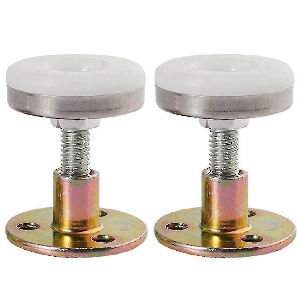 2pcs Adjustable Threaded Anti-shake Bed Frame Telescopic Room Wall Support Tool-hao