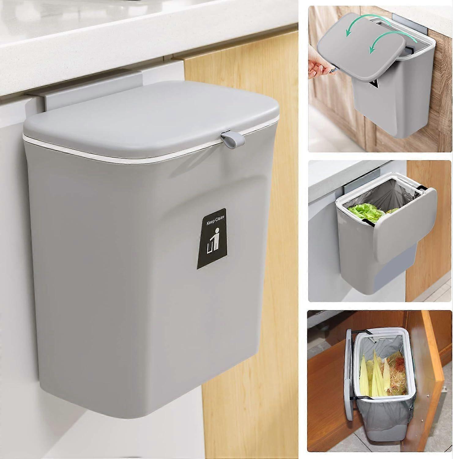 Hanging Compost Bin Space-Saving Odorless Fruit-Flies-Free