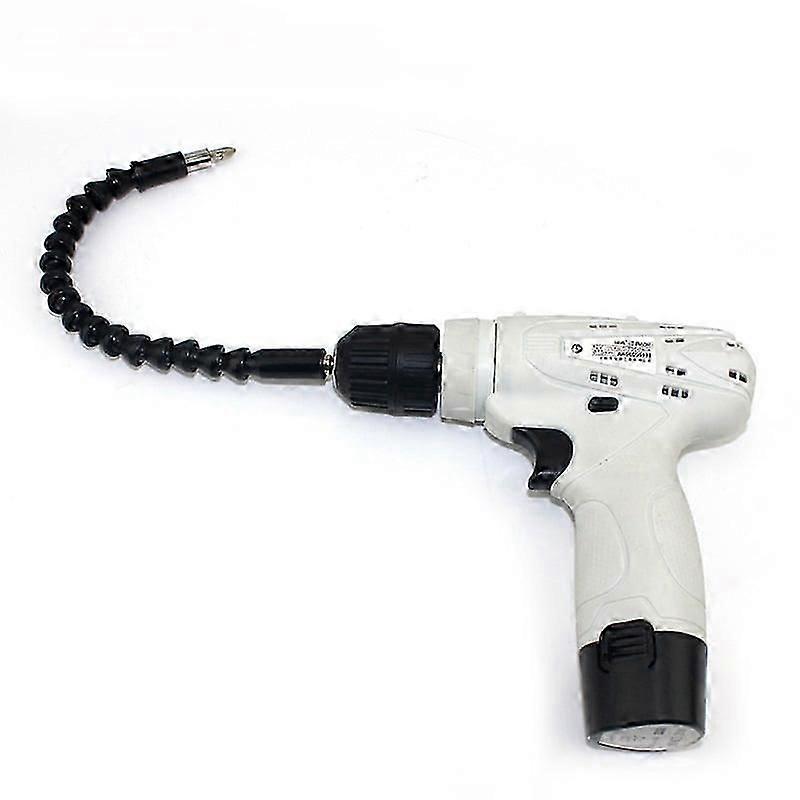 Flexible Extender Kit compatible with Drill/Screwdriver, 20 cm Black