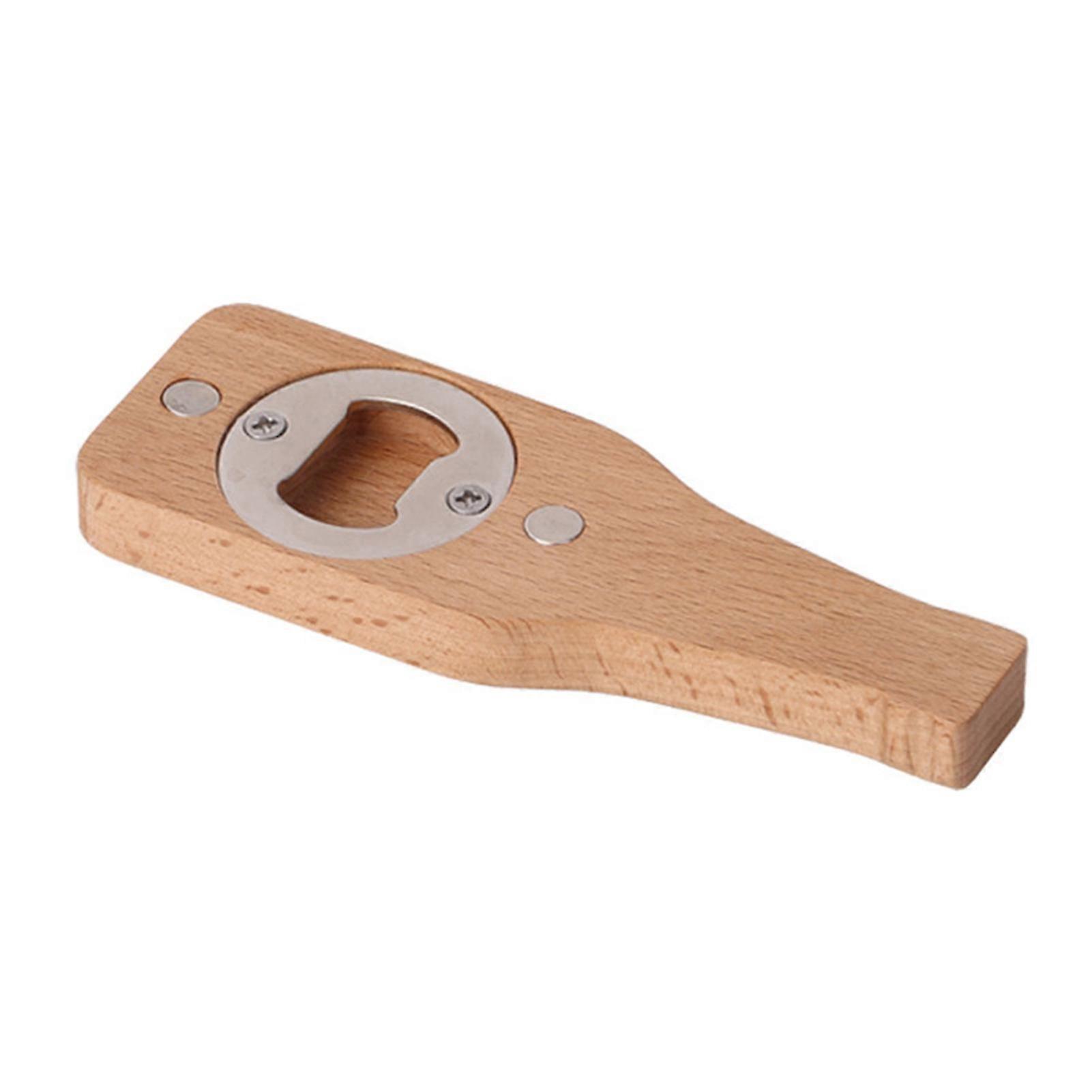 Magnetic Bamboo Bottle Opener
