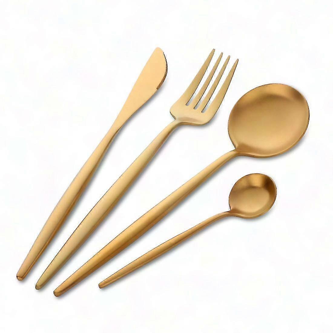 4-Piece Stainless Steel Kitchen Cutlery Flatware Set