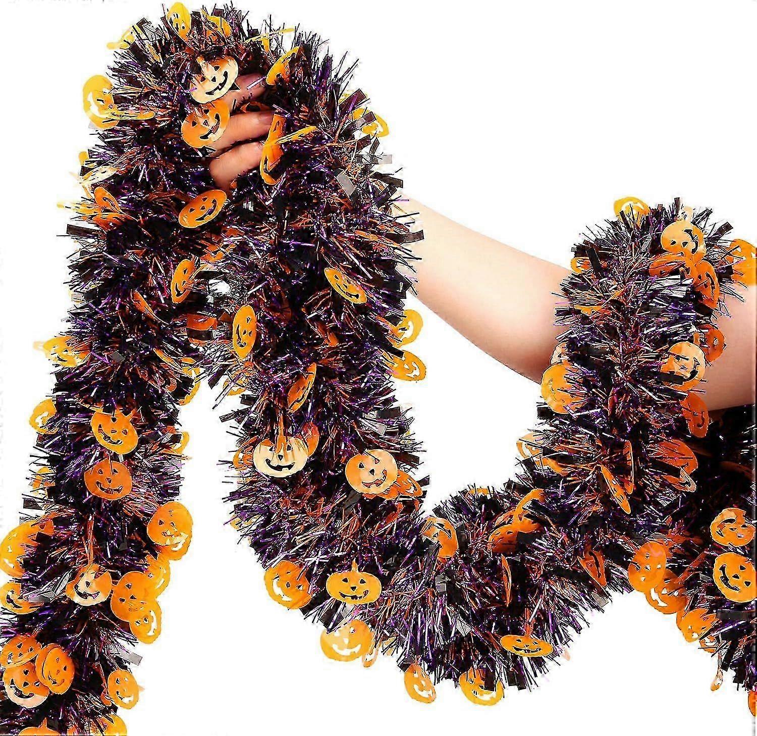 33 Ft Shimmer Pumpkin Garland