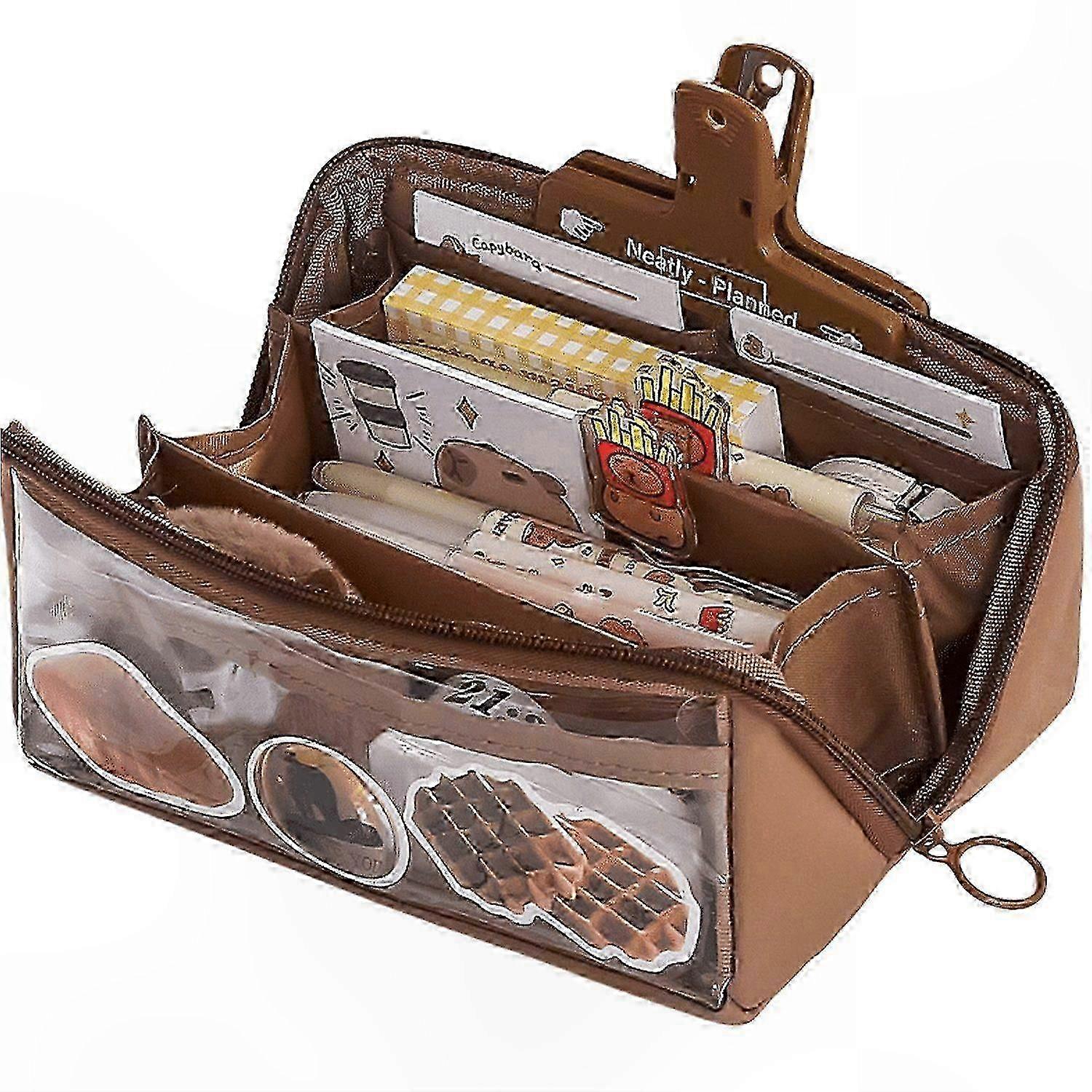 Durable Canvas Pencil Case Large