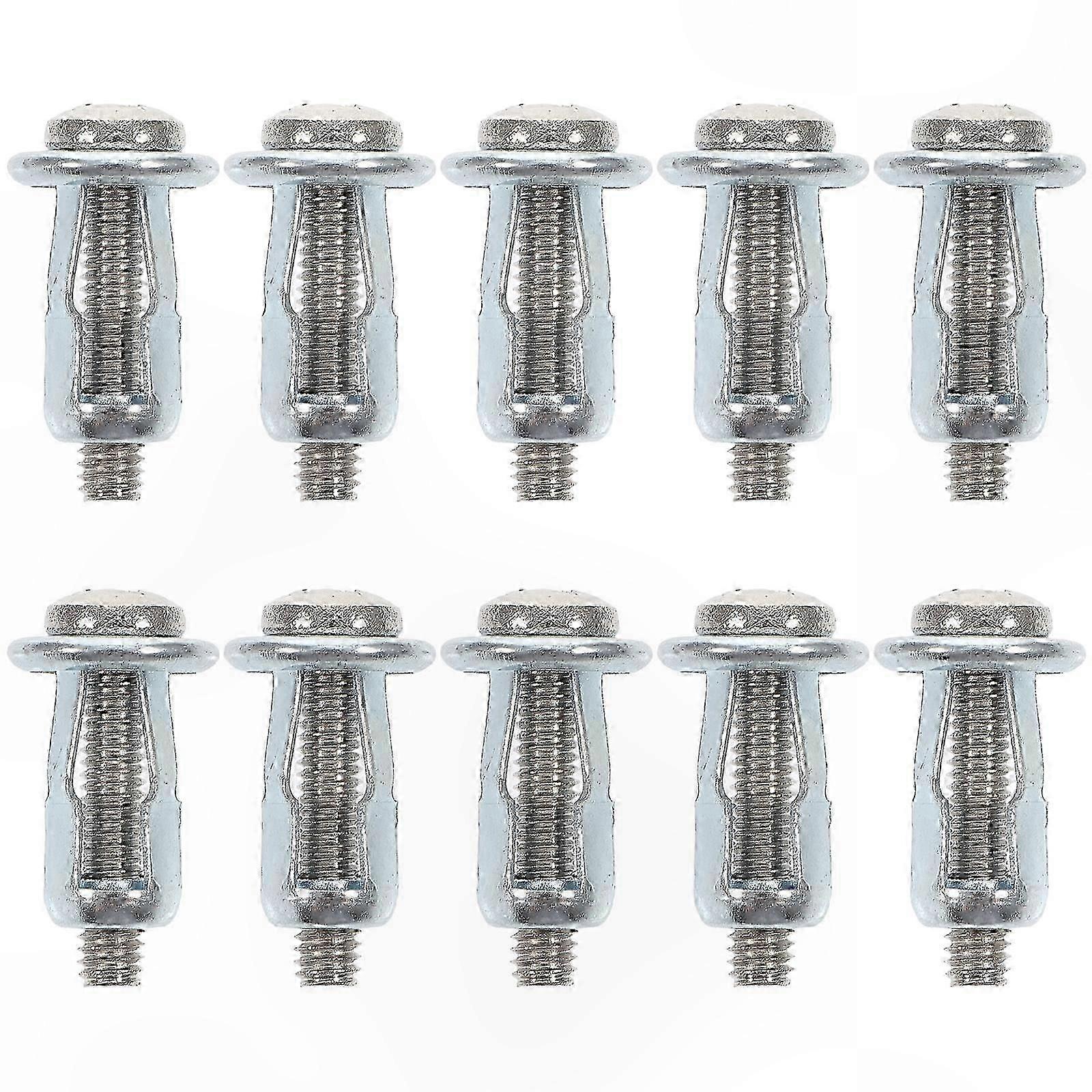 10 Pack Hollow Door Anchor Nut with Screw for Secure Fixing