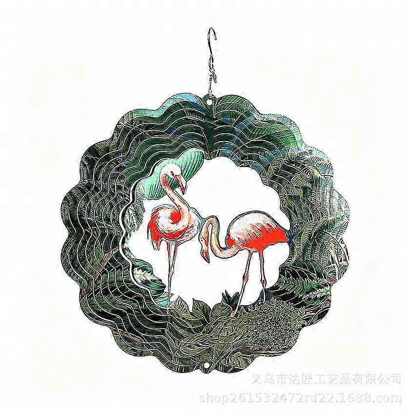 Rotating Mandala Metal Wind Chime