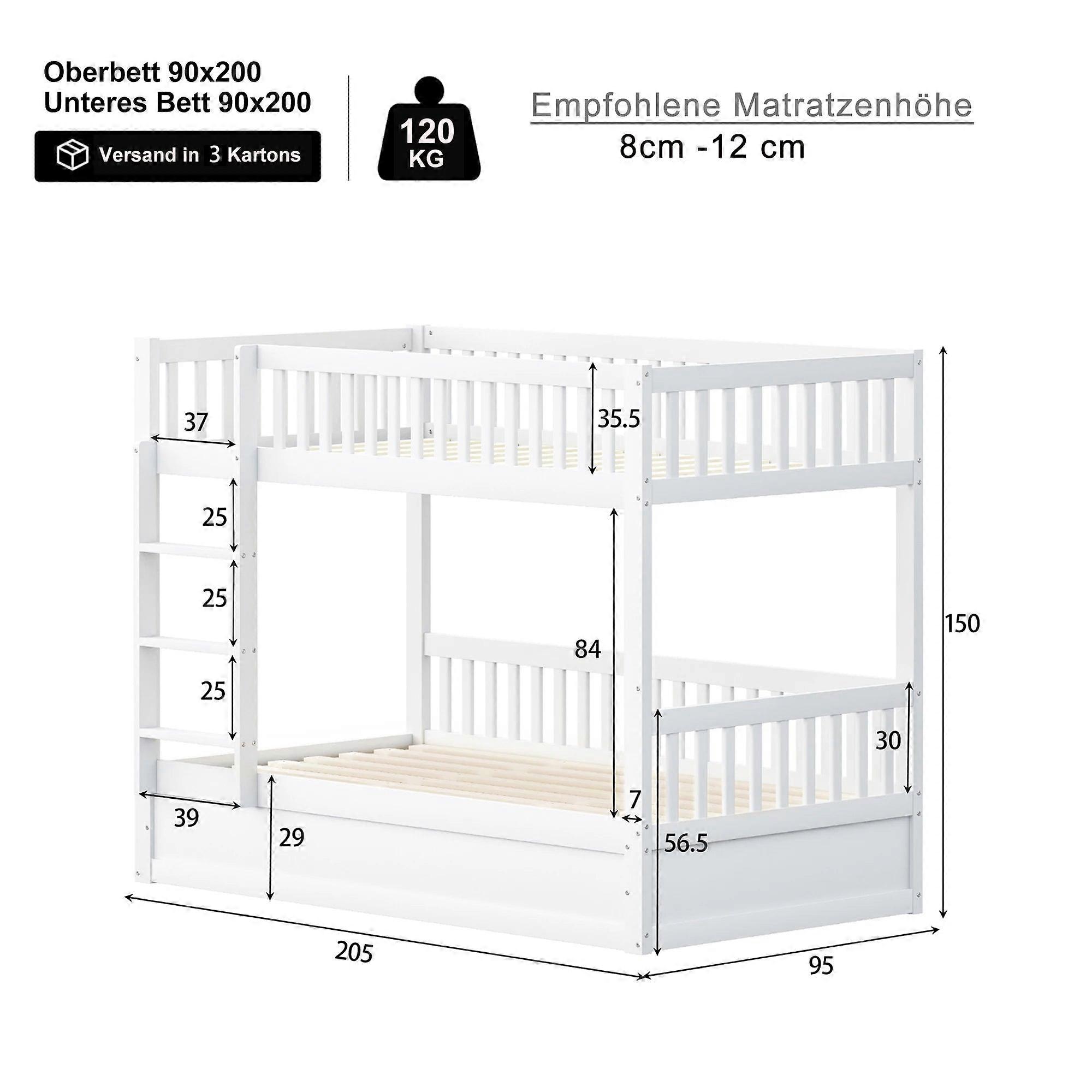 Bedframe - Tweepersoonsbed - Platformbed - Opbergbed - Gestoffeerd Bed