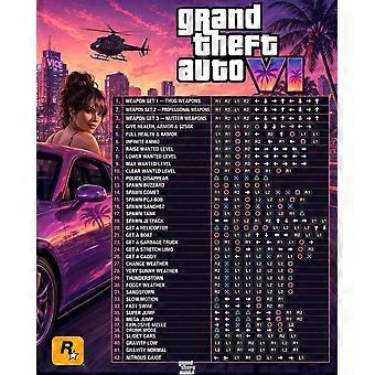 Grand Theft Auto VI Cheat Codes Gaming Guide Fun Puzzles 849