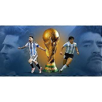 Lionel Messi Diego Maradona Argentina Together World Cup Jigsaw Puzzle! TU1977