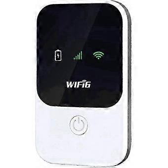 Hotspot mobile 5G LTE portatile, con batteria da 2400mAh, autonomia di 8 ore, velocità di 500 Mbps. Richiede una SIM card. Ideale per viaggi e lavoro da remoto.