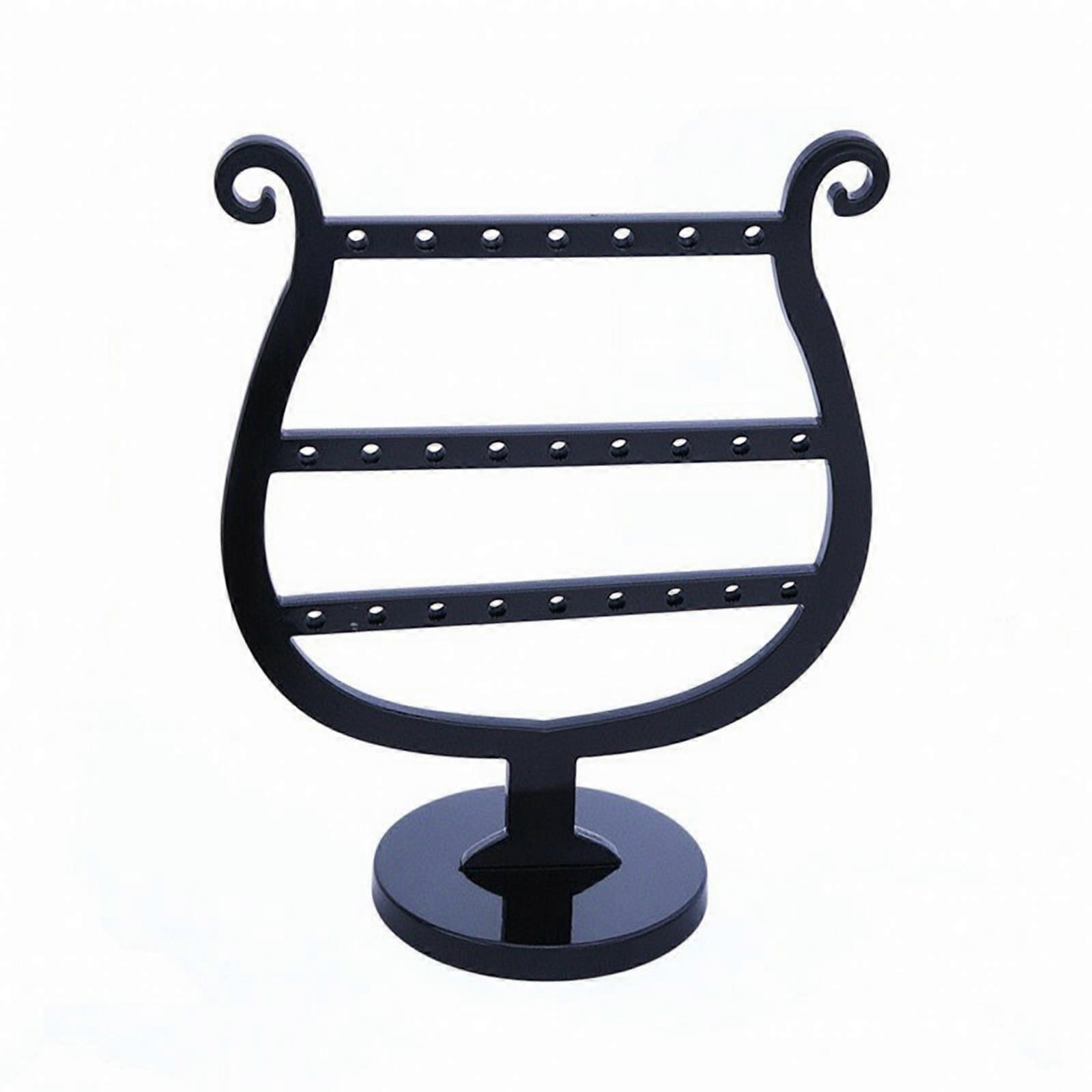 Earring Display Stand with Round Base Space-Saving for Women