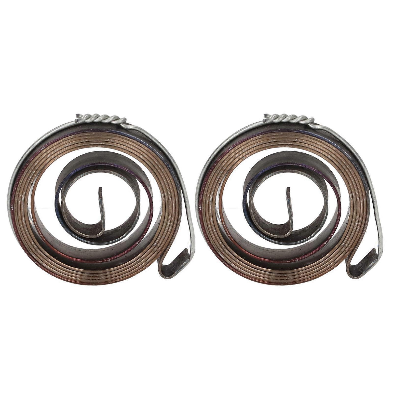 2Pcs Bench Drill Press Return Spring Chromeplate Robust Stable Quill Feed Return Coil Spring