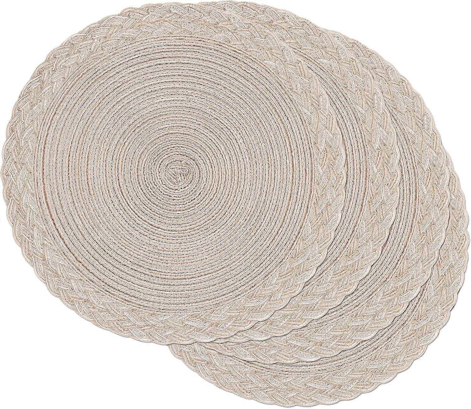 15 Inch Braided Fabric Placemats