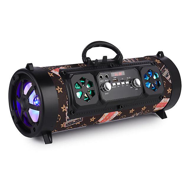 2022Portable Bluetooth-compatible Speaker Column Outdoor Wireless Speaker Music Stereo Subwoofer Speaker Move Ktv 3d Sound Fm