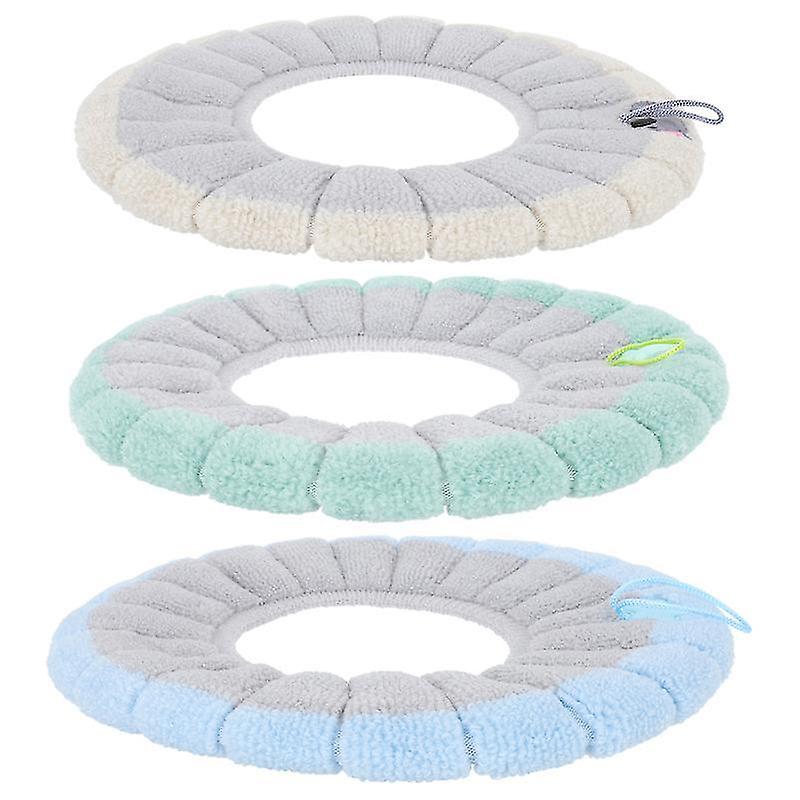 Assorted Color Toilet Seat Covers 3pcs Comfortable Toilet Mat With Handle Portable Toilet Seat Cush