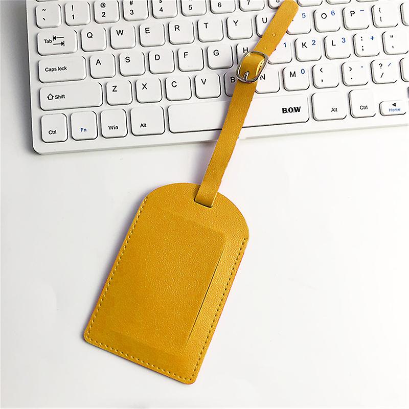 Fashion Pu Leather Luggage Tag Travel Accessories Name Id Address Portable Tag