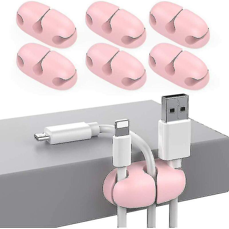 6 Pack Adhesive Cable Holders For Organizing Usb Cables
