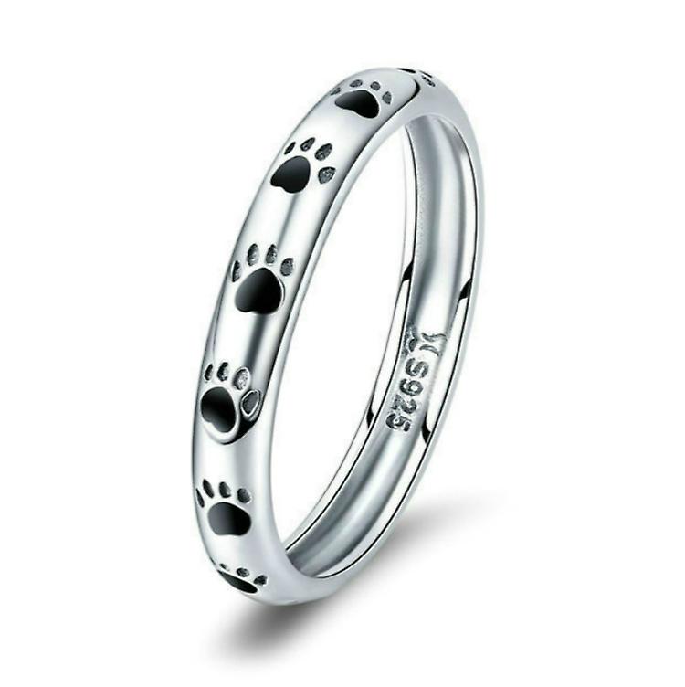 Pet Footprint Ring, Size: 8