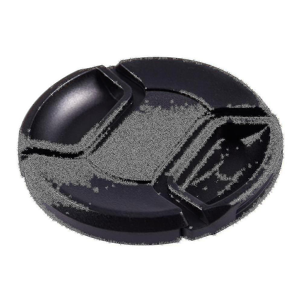 Negro 62mm central pellizco frontal lente tapa