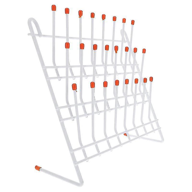 Lab Drying Rack 24 Pegs Lab Glassware Rack Wire Glassware Drying Rack Wall Mount/ Lab Glass Drying