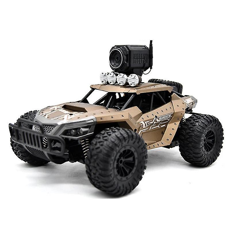 Rc Offroad Car With 720p Hd Camera Climbing Vehicle With Phone App Remote Control Kids Toy(brown)