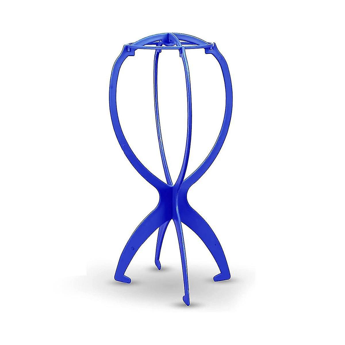 Toupee And Wig Stand, Durable Wig Holder Stands For Displaying Wigs Toupee Exhibitions (blue)