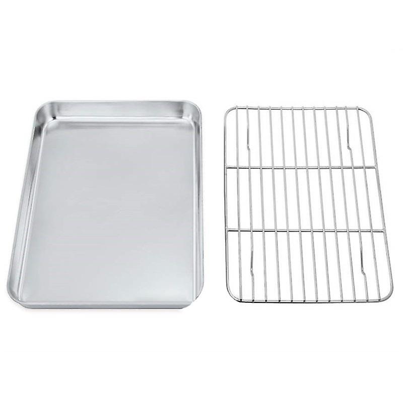 Baking Pan Corrosion-resistant Convenient to Use Rectangular Shape Stain Steel Baking Pan for BBQ