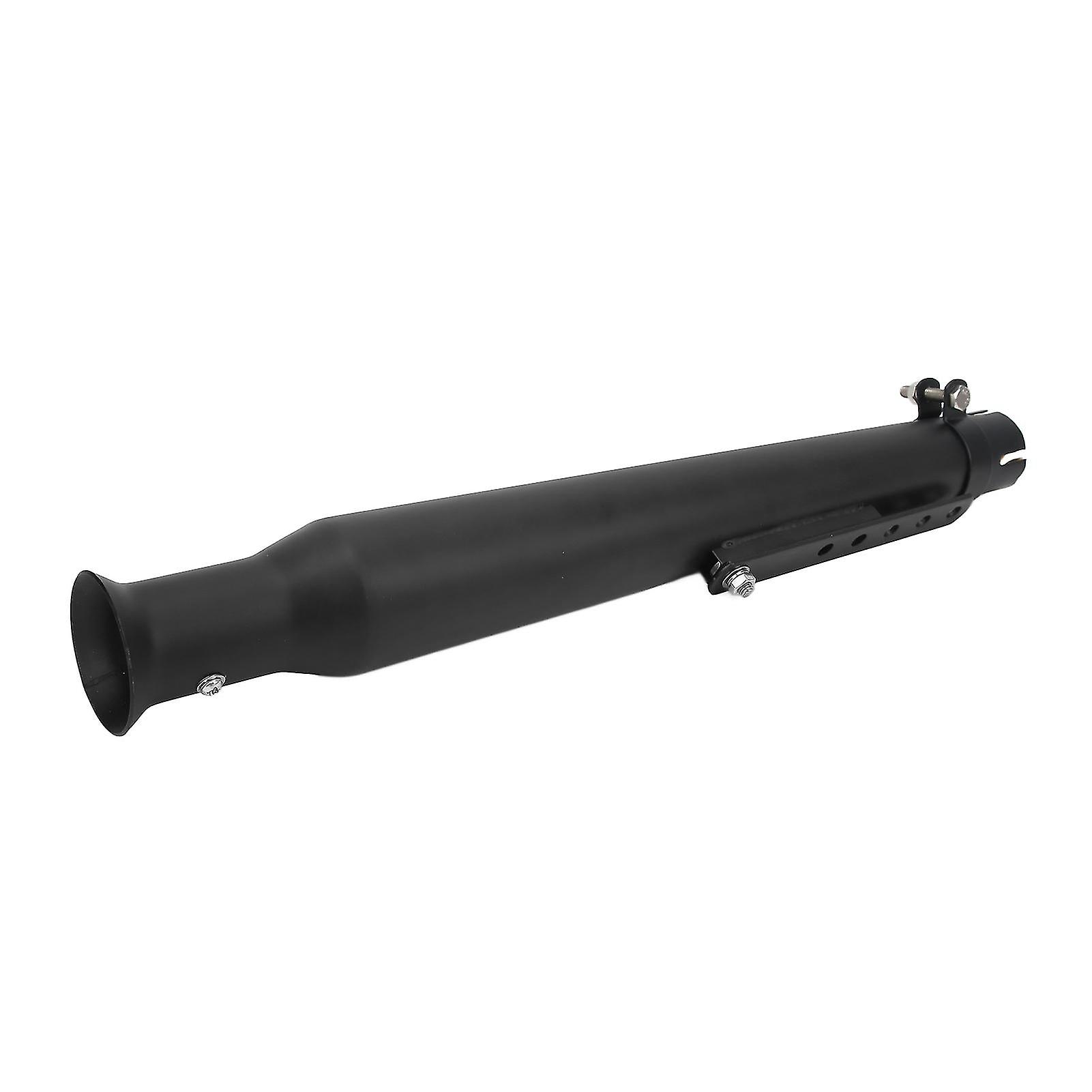 45Mm/1.8in Motorcycle Exhaust Pipe Motorcycle Universal Modified Exhaust Pipe With Universal Sliding Bracketblack