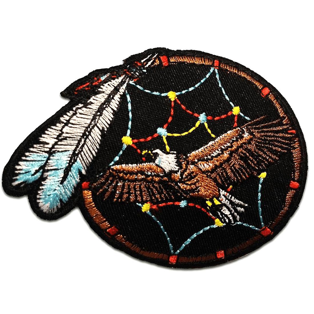 Patch - Indian Eagle Dream Catcher - brown - 7.5 x 9.0 cm