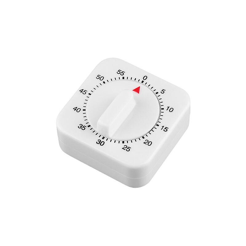 2 Pieces Mechanical Kitchen Timer, 60 Minute Timer with Sound Alarm Countdown Timer for Cooking, White