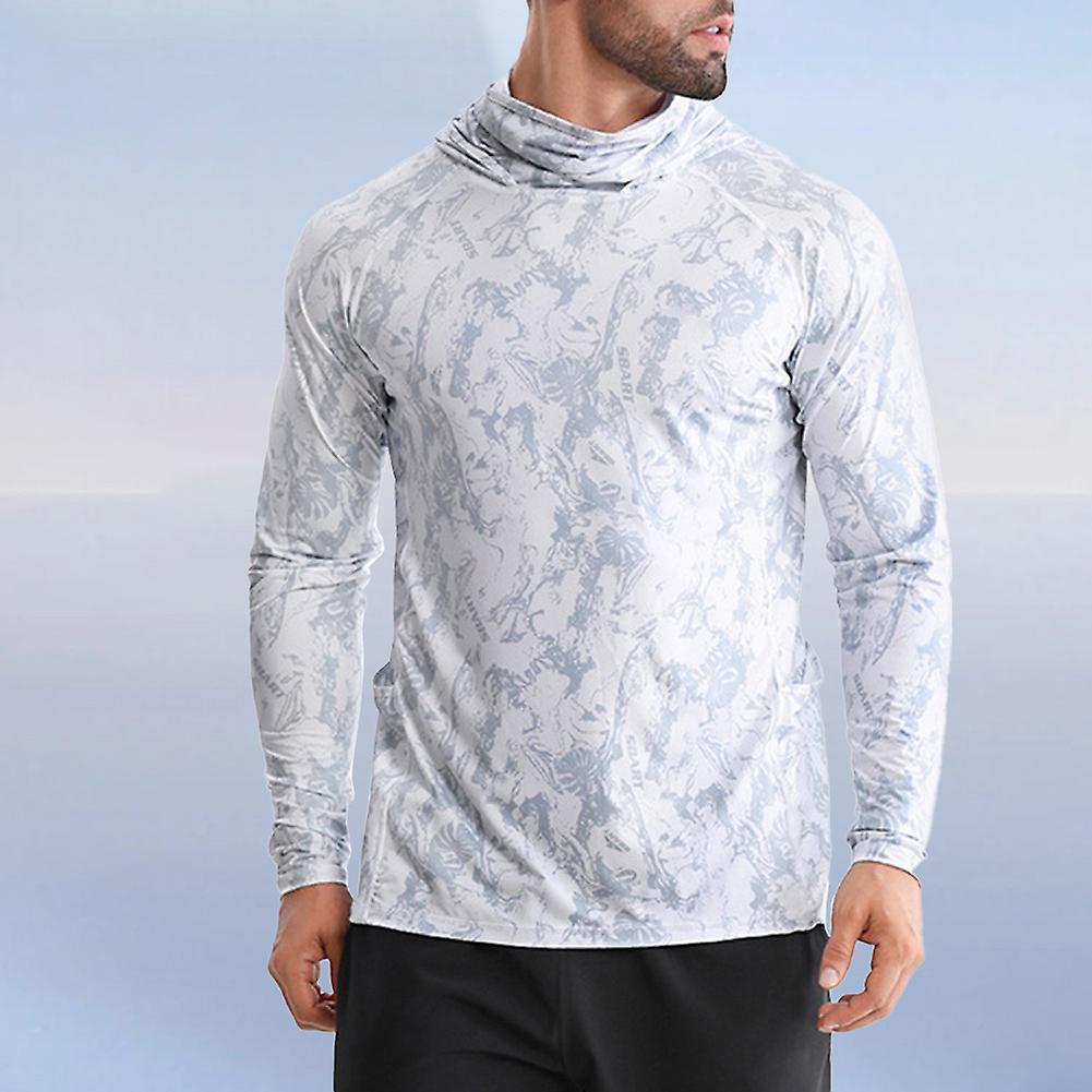 Professional Fishing Clothes Soft Breathable Hooded Rash Guard for Hiking