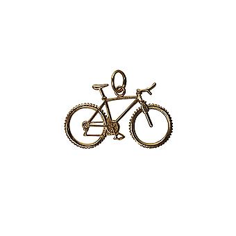9ct Gold 17x29mm Bicycle Pendant or Charm