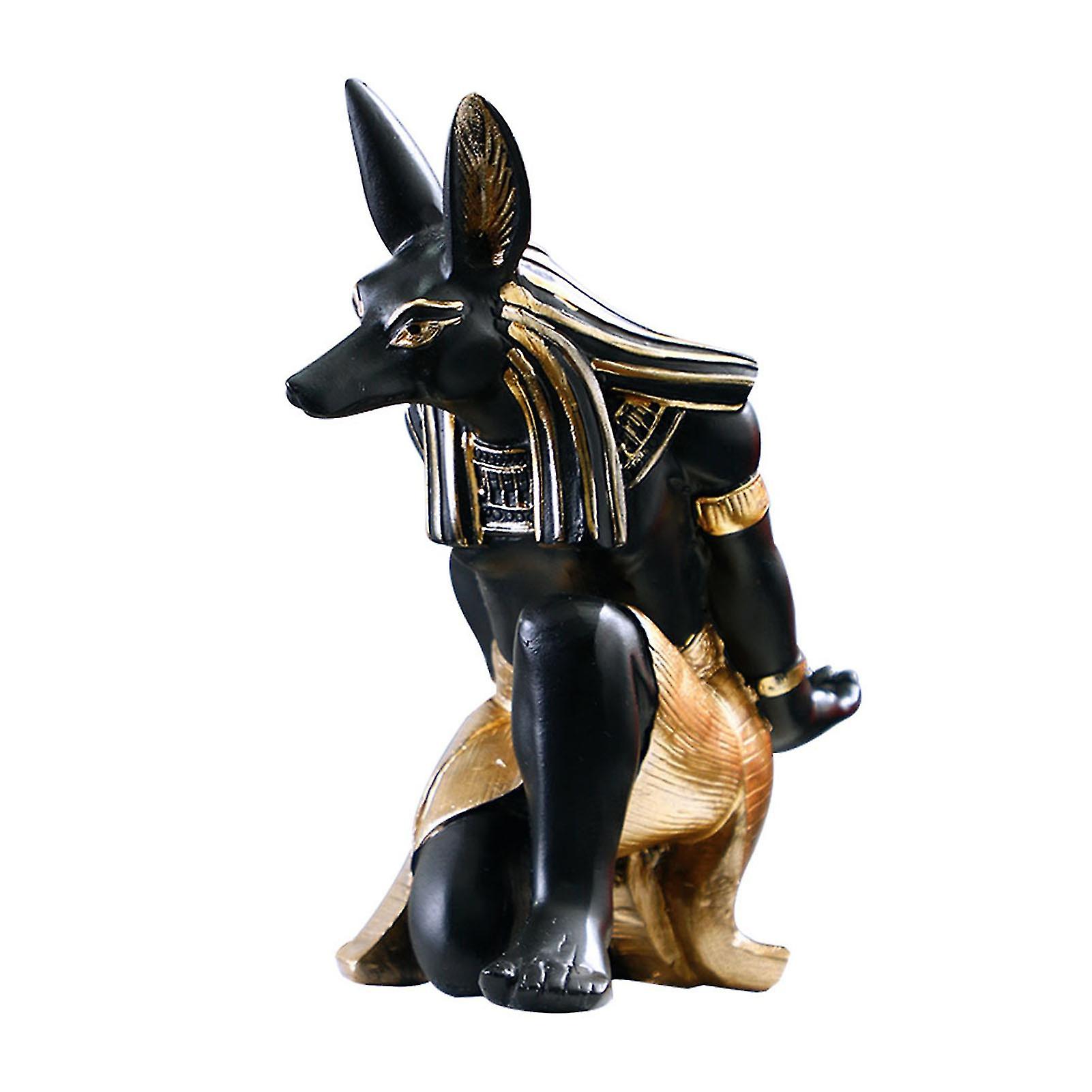 Creative Wine Rack Synthetic Resin Innovative Wine Rack Holder Single Bottle Wine Stand Table Ornament Anubis 