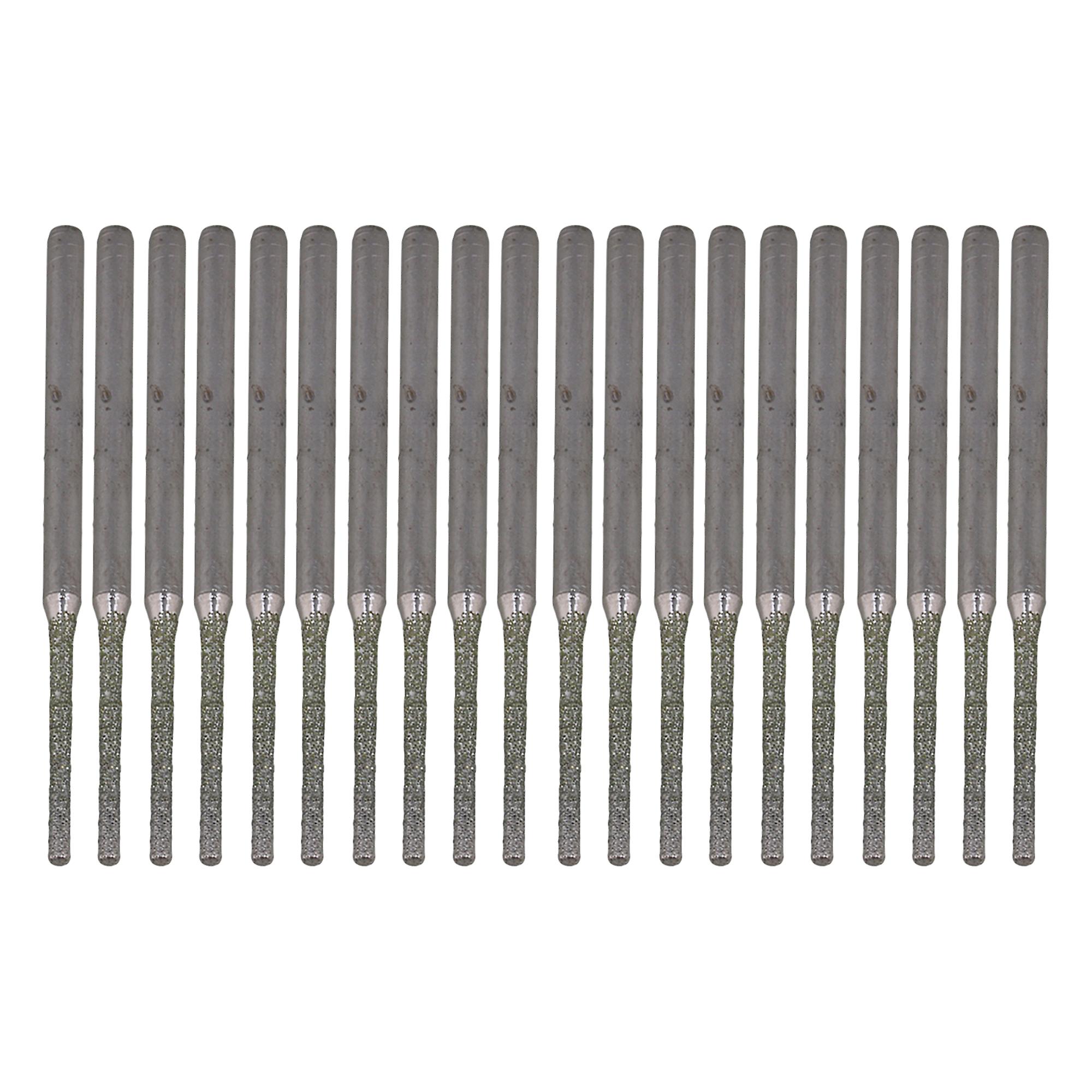 20Pcs 1.5mm Diamond Coated Drill Bits 3/32Inch Shank for Glass Ceramic Tile