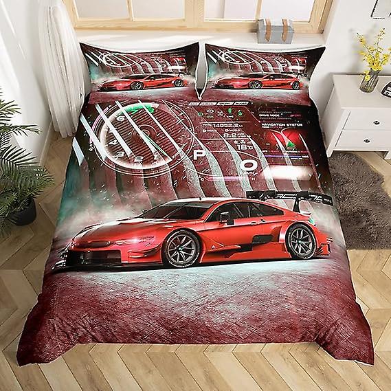 Racing Bedding Set Boys Extreme Sports Duvet Cover Twin Sports Car