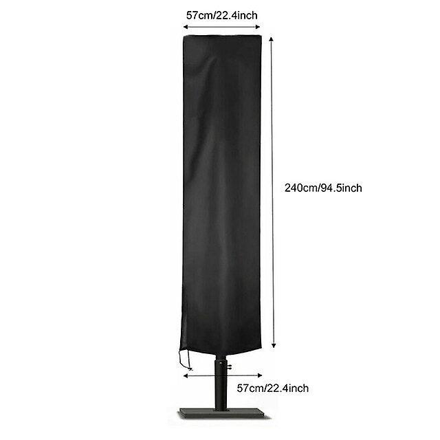 Patio Umbrella Cover Waterproof Outdoor Umbrella Cover With Zipper For 6 Sizes Cantilever Umbrella Covers