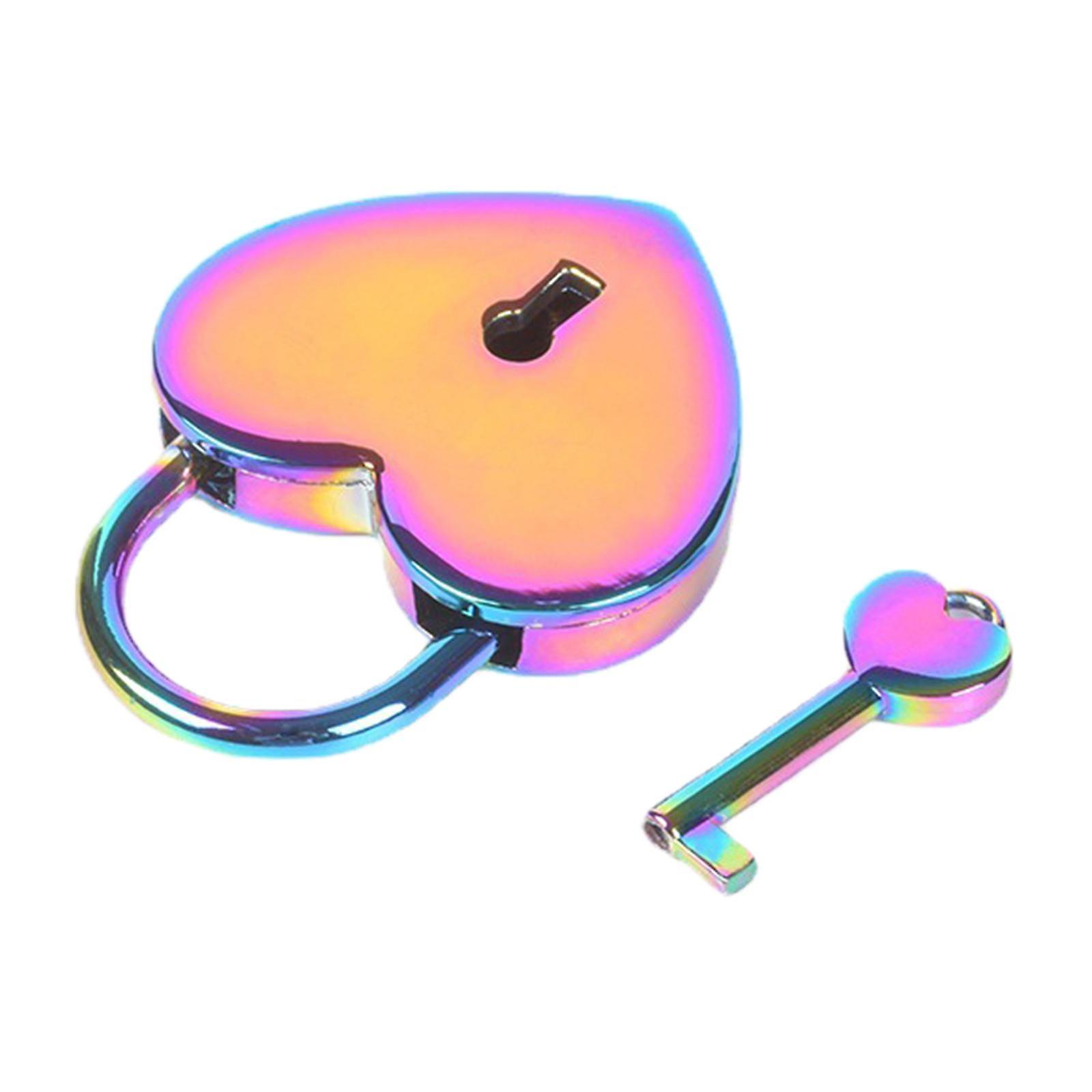 Lock Decoration with Key Hardware Luggage Locker Classroom Notebook