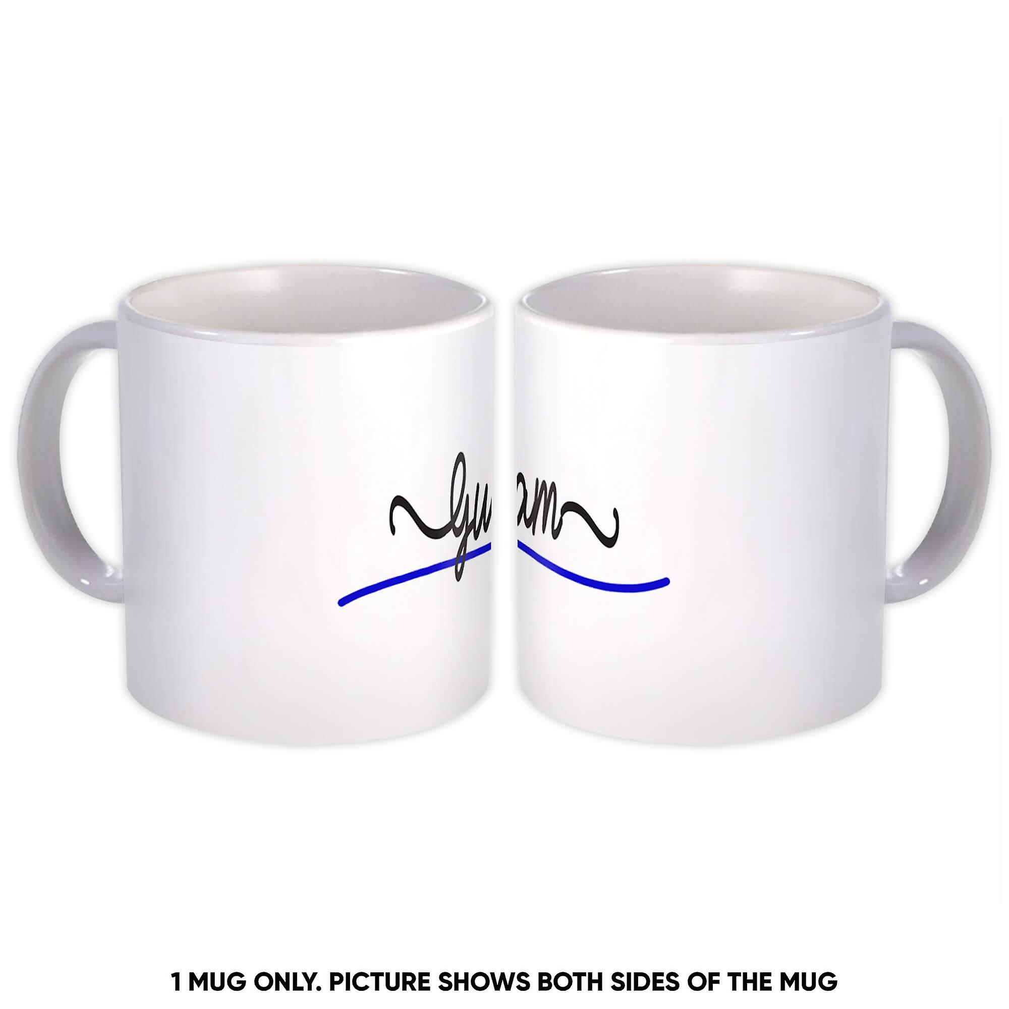 Presentmugg: Guam Flagga Färger Guamanska