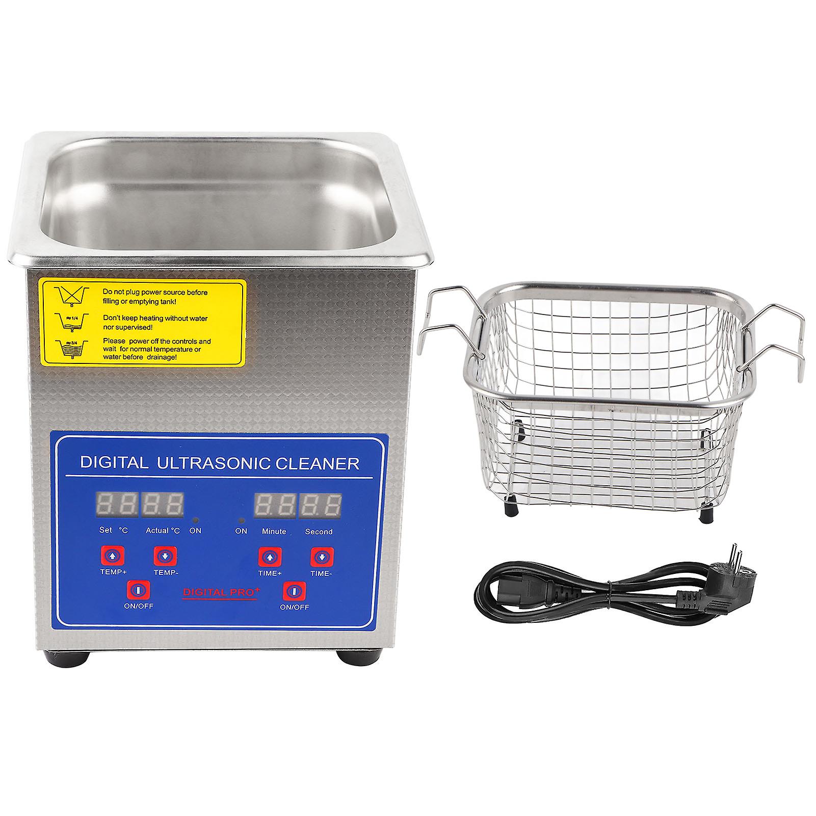 MH‑010S 2L Stainless Steel Digital Ultrasonic Cleaner with Timer and Ultrasonic Bath Heater
