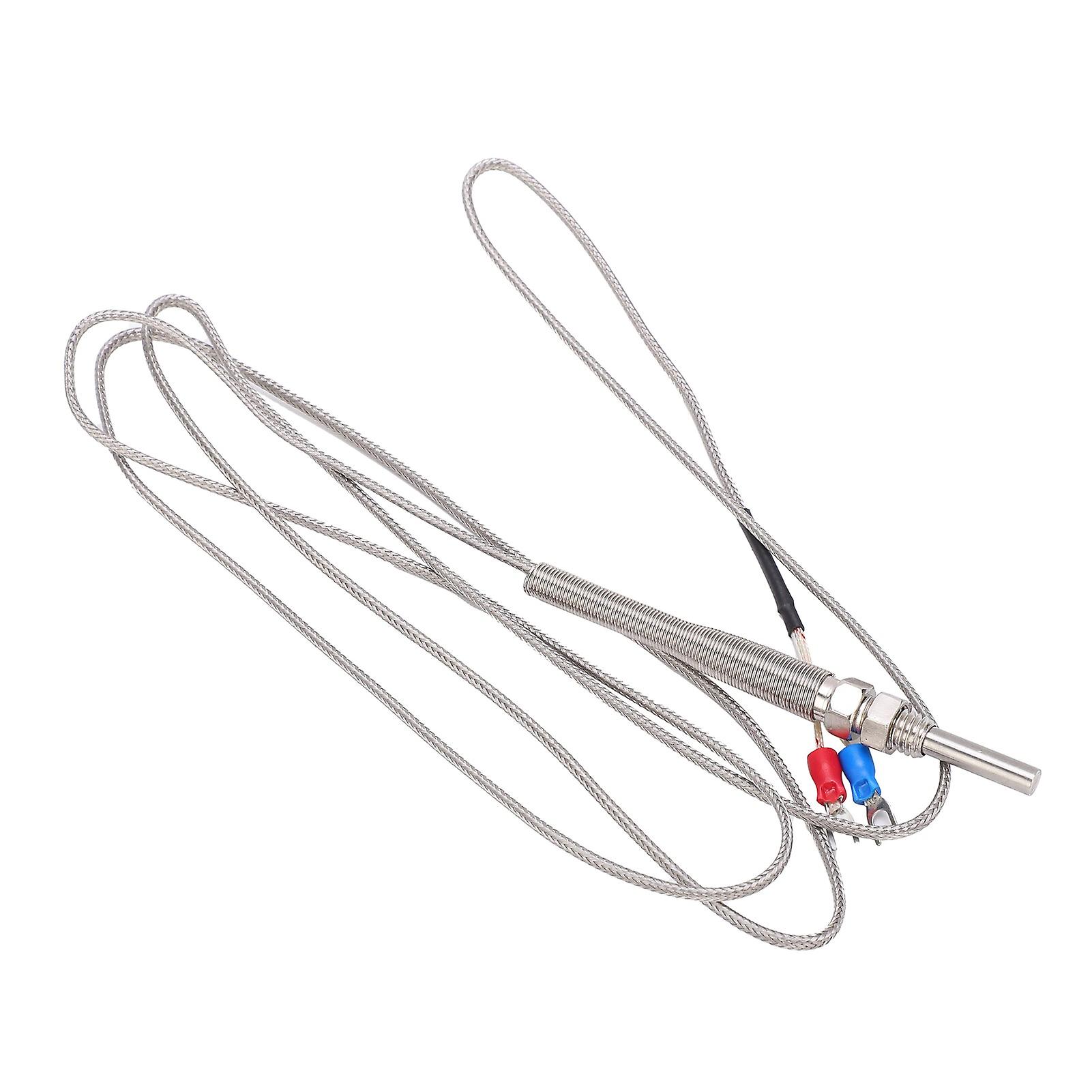 Probe Thermocouple KType Temperature Controller Sensor M8 Thread for Chemical Industry 5x30mm