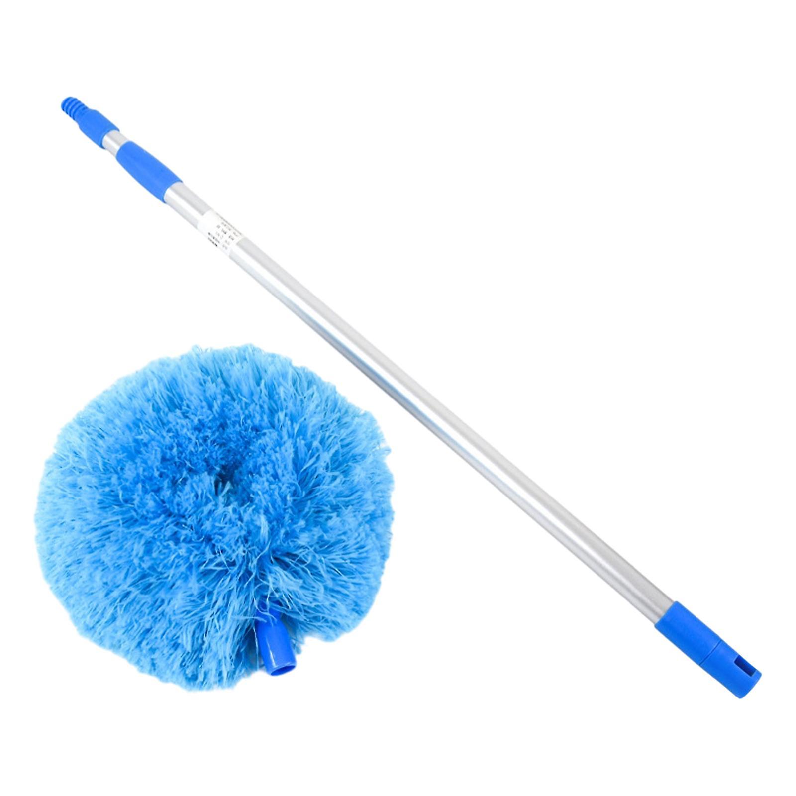 Microfiber Duster for High Ceilings, Feather Duster Cleaning Tool, Lightweight Long Duster Retractable Pole for Cobweb